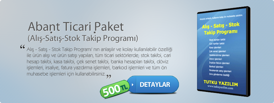 Alış Satış Stok Takip Programı